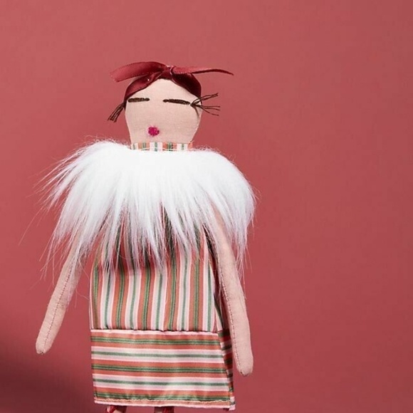 NWT Anthropologie Kimberly Becker Dolls For Change Christmas Tree Ornament - Picture 3 of 3